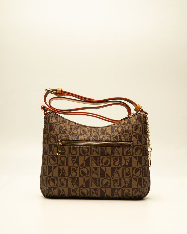 BONIA WOMEN VINYL TRIMMED LEATHER CROSSBODY BAG 080982-203-15