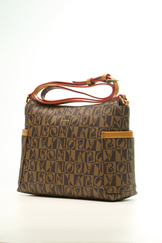 BONIA Women Vinyl Trimmed Leather Crossbody 080982-208-15