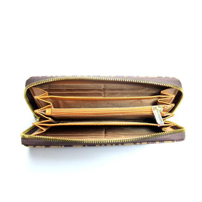 BONIA Unisex Monogram Zipper Wallet 080982-504L-15