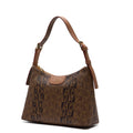 BONIA Vinyl Trimmed Leather Shoulder Bag 081036-226-05C