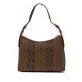 BONIA Vinyl Trimmed Leather Shoulder Bag 081036-227-05C
