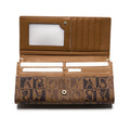 BONIA Vinyl Trimmed Leather Wallet 081036-536-05C