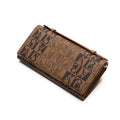 BONIA Vinyl Trimmed Leather Wallet 081036-536-05C