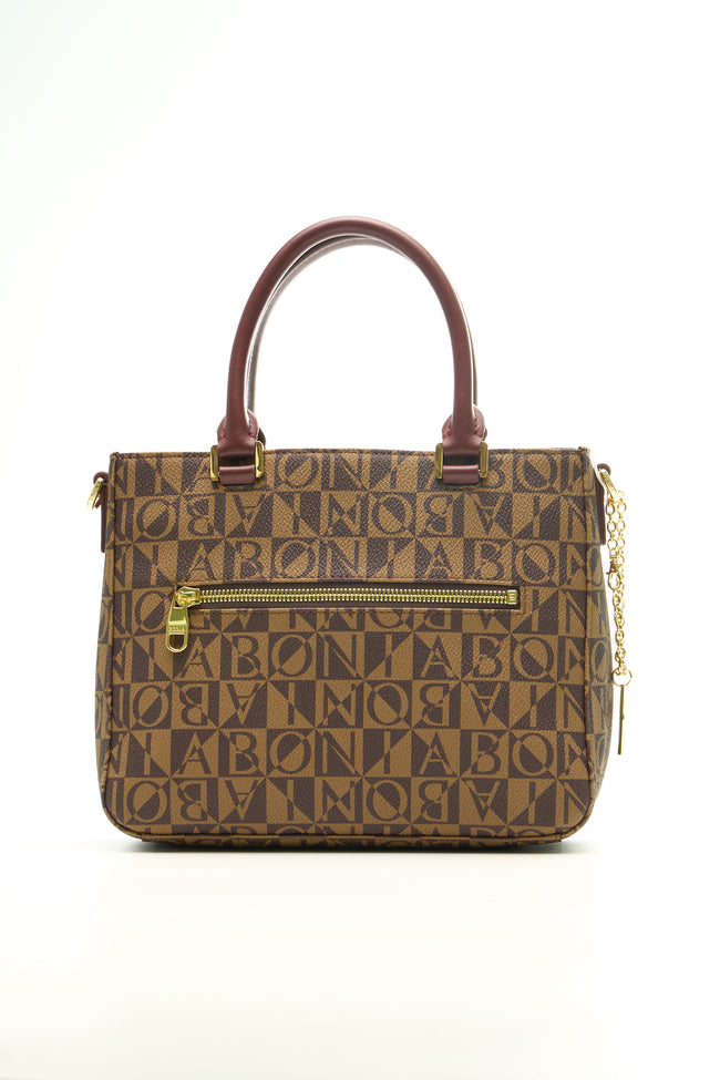 BONIA Women Vinyl Trimmed Leather Small Hand Bag 081861-005-5-4