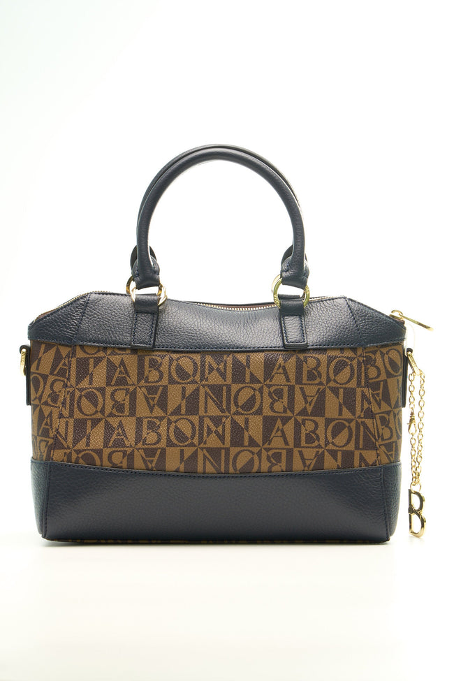 BONIA Women Vinyl Trimmed Leather Small Hand Bag 081863-003-5-3