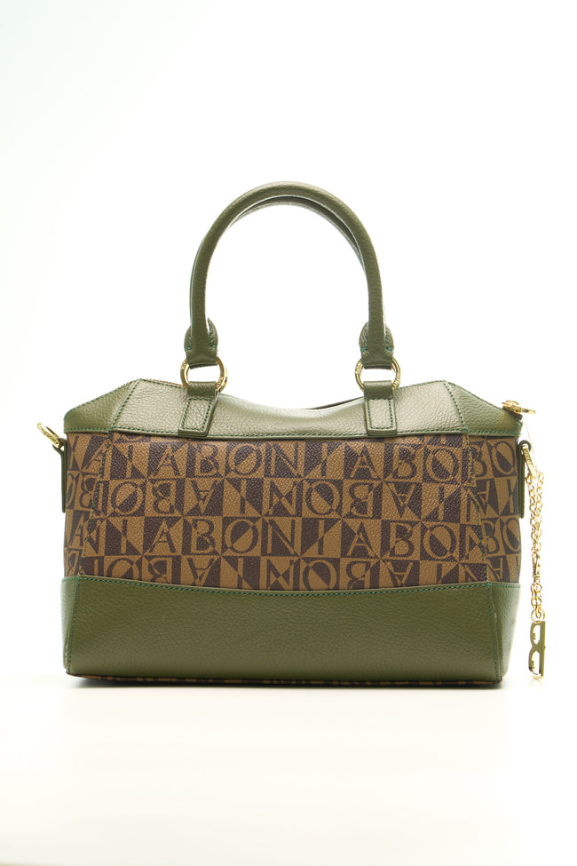 BONIA Women Vinyl Trimmed Leather Hand Bag 081863-003-5-6