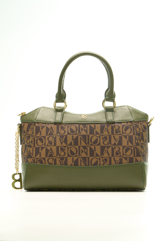 BONIA Women Vinyl Trimmed Leather Hand Bag 081863-003-5-6