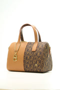 BONIA Women Vinyl Trimmed Leather Hand Bag 081867-105-5-5