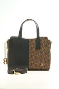 BONIA Women Vinyl Trimmed Leather Hand Bag 081867-107-5-8