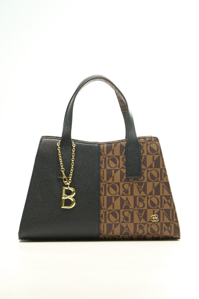 BONIA Women Vinyl Trimmed Leather Hand Bag 081867-106-5-8