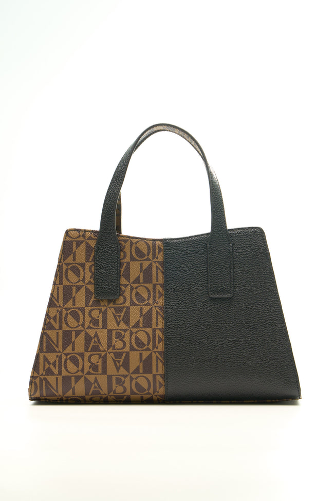 BONIA Women Vinyl Trimmed Leather Hand Bag 081867-106-5-8