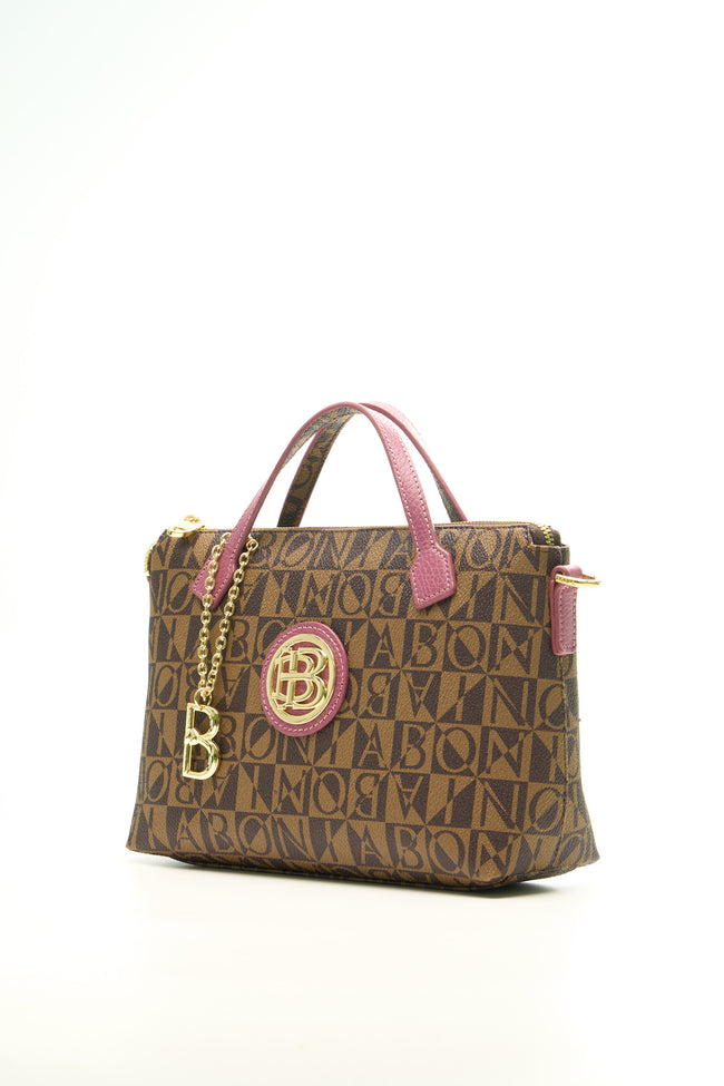 BONIA Women Square Shape Monogram Handbag 081870-103-5-9