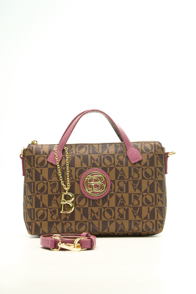 BONIA Women Square Shape Monogram Handbag 081870-103-5-9