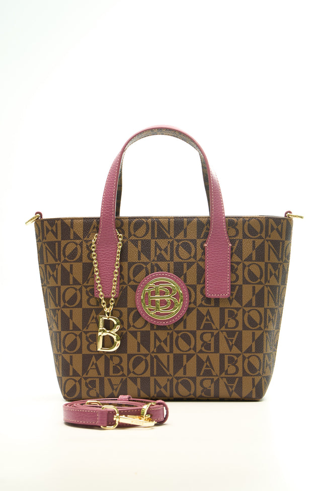 BONIA Women Boat Shape Monogram Handbag 081870-104-5-9