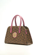 BONIA Women A Line Shape Monogram Hand Bag 081870-108-5-9