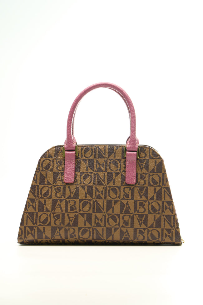 BONIA Women A Line Shape Monogram Hand Bag 081870-108-5-9