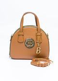 BONIA Women Round Shape Leather Handbag 081874-202-06