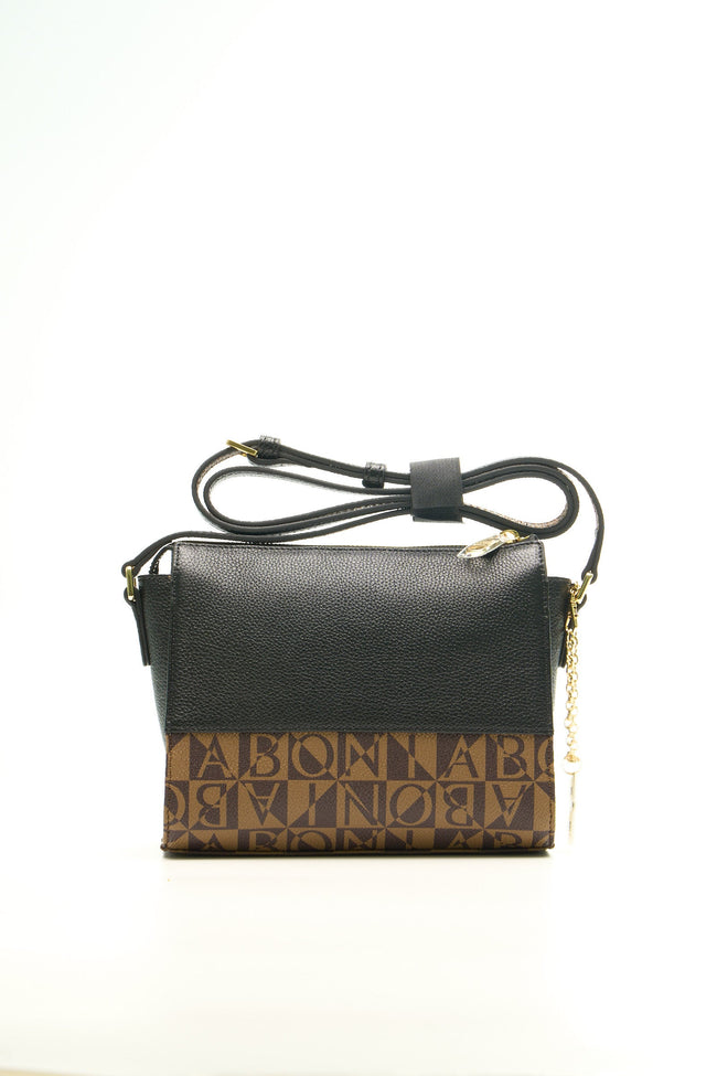 BONIA Women Vinyl Trimmed Leather Crossbody Bag 081887-005-5-8