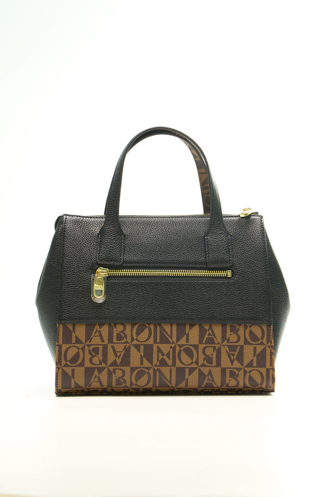 BONIA Women Vinyl Trimmed Leather Hand Bag 081887-006-5-8