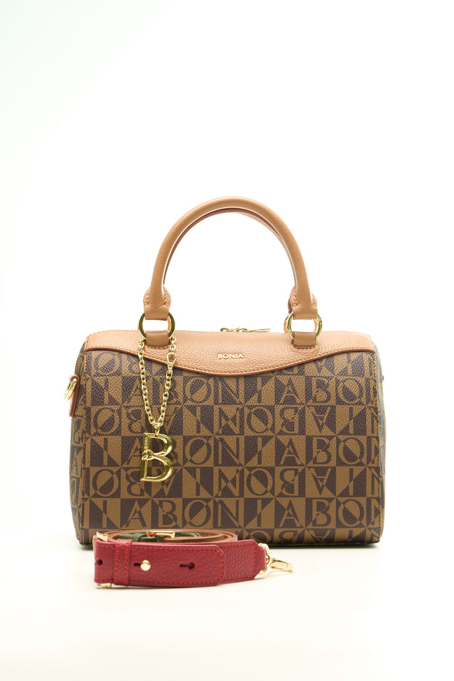 BONIA Women Vinyl Trimmed Leather Hand Bag 081906-003-5-5