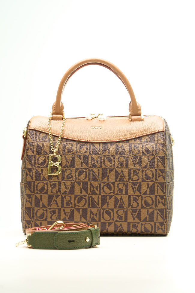 BONIA Women Vinyl Trimmed Leather Hand Bag 081906-004-5-5