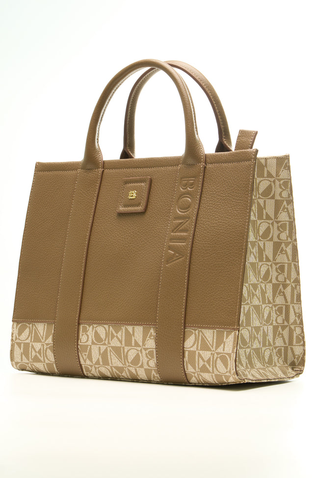 BONIA Women Vinyl Trimmed Leather Hand Bag 081916-003-5-16