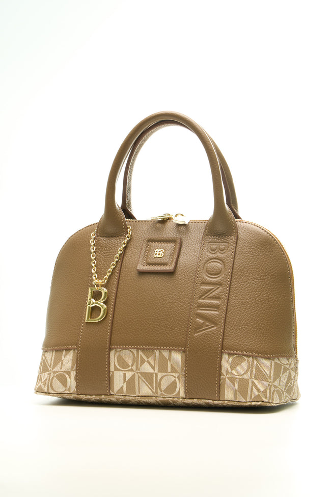BONIA Women Vinyl Trimmed Leather Hand Bag 081916-004-5-16