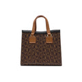 BONIA Vinyl Trimmed Leather Hand Bag 081932-003-15