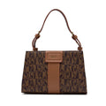 BONIA Vinyl Trimmed Leather Hand Bag 081939-002-5-5