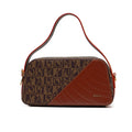 BONIA Vinyl Trimmed Leather Shoulder Bag 081950-002-15