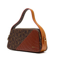 BONIA Vinyl Trimmed Leather Shoulder Bag 081950-002-15