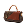 BONIA Vinyl Trimmed Leather Hand Bag 081950-003-15