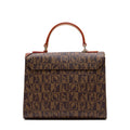 BONIA Vinyl Trimmed Leather Satchel Bag 081950-004-15