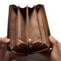 BONIA Two Material Types Long Zipper Wallet 081951-504