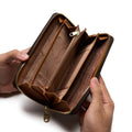 BONIA Two Material Types Long Zipper Wallet 081951-504