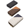 BONIA Two Material Types Long Zipper Wallet 081951-504