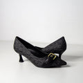 BONIA Women Vinyl Trimmed Leather Pump Shoe 08367-0025-88