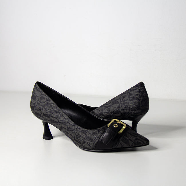 BONIA Women Vinyl Trimmed Leather Pump Shoe 08367-0025-88