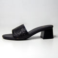 BONIA Women Leather Block-Heel Mules 08371-6016-08
