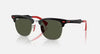 RAY BAN SCUDERIA FERRARI COLLECTION 0RB3807M-F11031-51 G-15 Green Matte Brushed Black On Silved