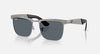 RAY BAN WAYFARER DELUXE 0RB3875-029/R5-56 Blue Matte Sandblasted Gunmetal On Gunmetal