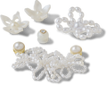 CROCS JIBBITZ™ CHARM WHITE PEARL BEADED 5 PACK