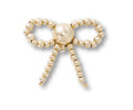 JIBBITZ™ CHARM Gold Beaded Bow