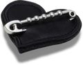 CROCS JIBBITZ™ CHARM BLACK HEART WITH SAFETY PIN