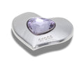 Crocs JIBBITZ™ CHARM Silver and Purple SMT Gem Heart