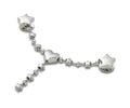 Crocs JIBBITZ™ CHARM Silver Star and Heart Chain