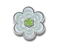 JIBBITZ™ CHARM Marbled Green Flower