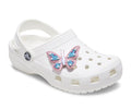 JIBBITZ™ CHARM Faux Leather Pink Butterfly