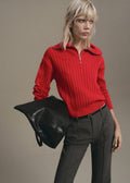 MANGO WOMEN SWEATER RIBRAID-70