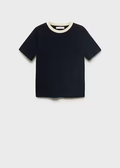 MANGO WOMEN T-SHIRT CONTRI-56